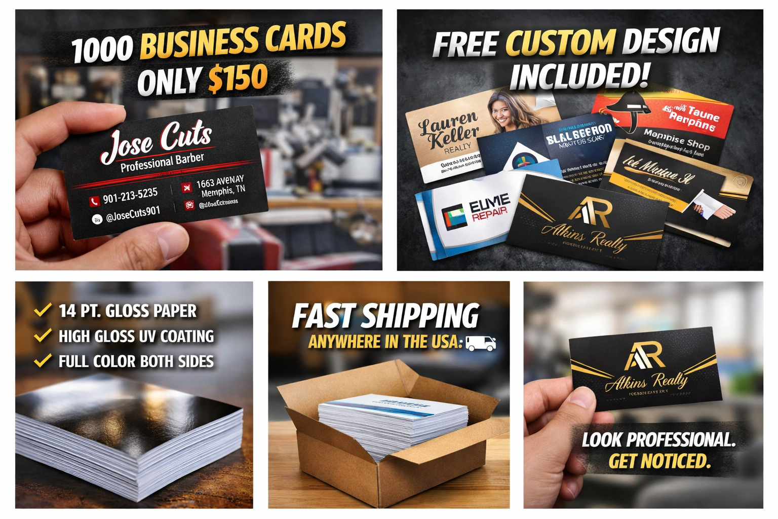 Business Cards (WITH FREE DESIGN)